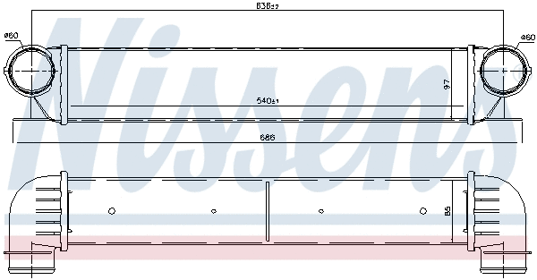 96726 NISSENS Интеркулер
