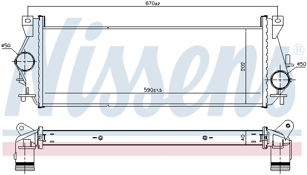 96199 NISSENS Интеркулер