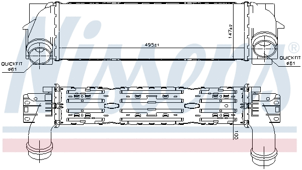 96439 NISSENS Интеркулер