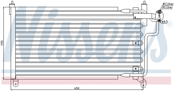 94227 NISSENS Радиатор кондиционера