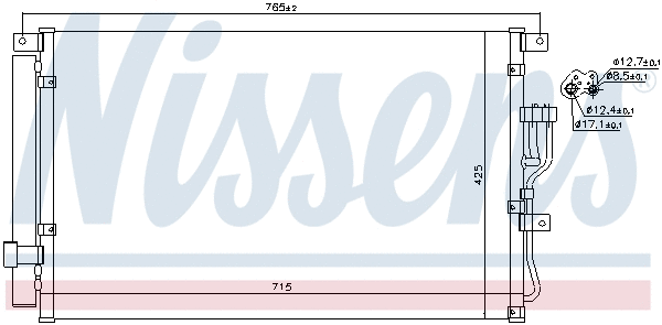 940210 NISSENS Радиатор кондиционера