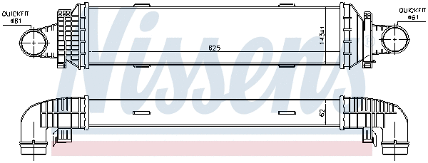 96534 NISSENS Интеркулер