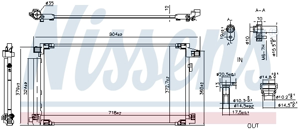 941190 NISSENS Радиатор кондиционера