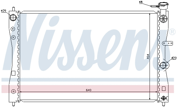 68183 NISSENS Радиатор двигателя