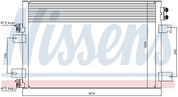 940151 NISSENS Радиатор кондиционера