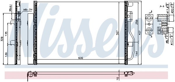 940389 NISSENS Радиатор кондиционера