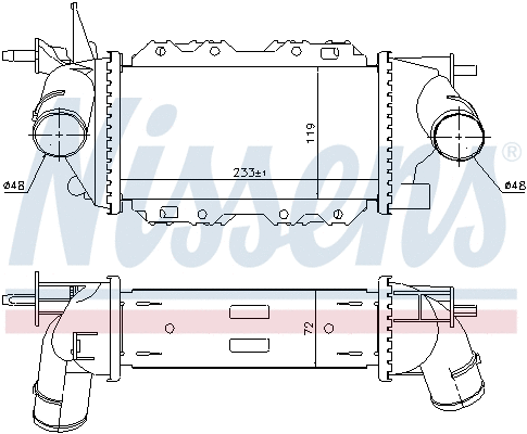 96772 NISSENS Интеркулер