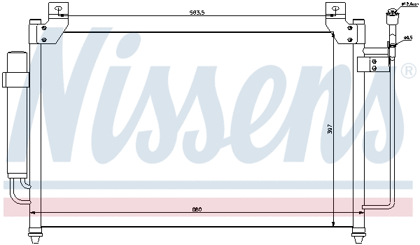 940049 NISSENS Радиатор кондиционера