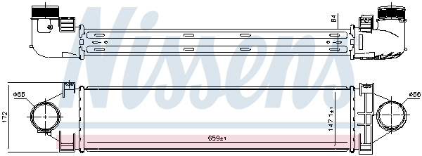 96383 NISSENS Интеркулер