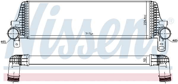 96571 NISSENS Интеркулер