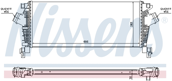 96547 NISSENS Интеркулер