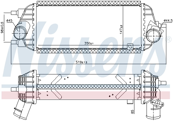 96309 NISSENS Интеркулер