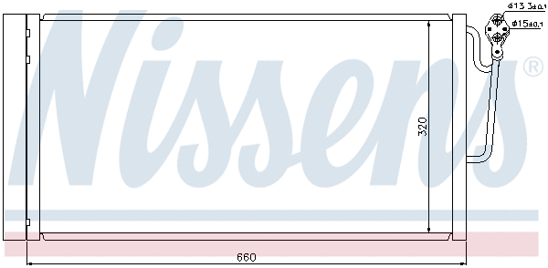 940118 NISSENS Радиатор кондиционера