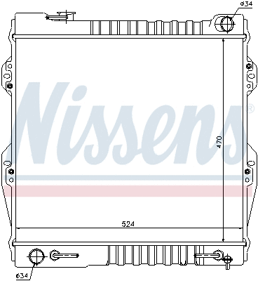 64847 NISSENS Радиатор двигателя