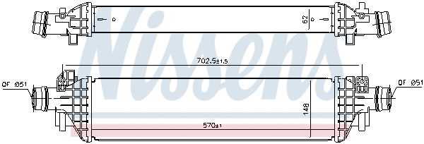 96173 NISSENS Интеркулер