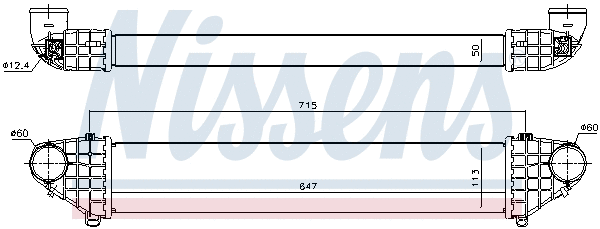 96722 NISSENS Интеркулер