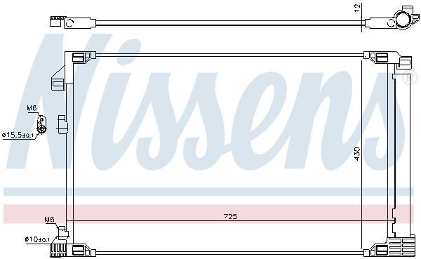 941217 NISSENS Радиатор кондиционера
