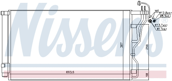 940244 NISSENS Радиатор кондиционера