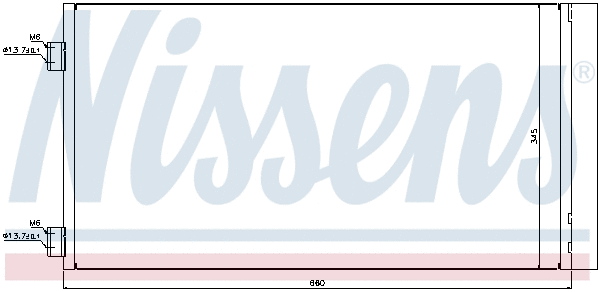 940204 NISSENS Радиатор кондиционера