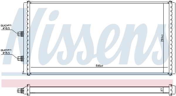 606517 NISSENS Интеркулер