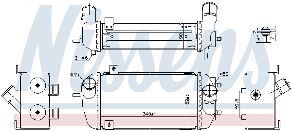 961492 NISSENS Интеркулер