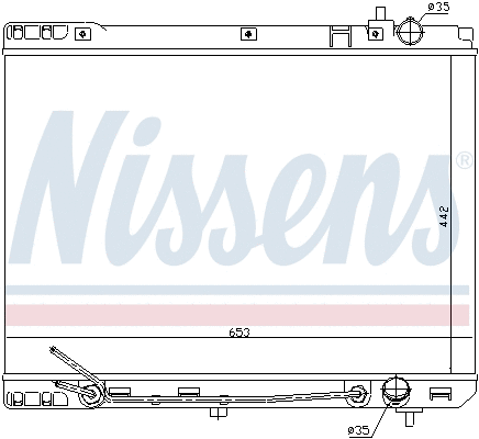 66671 NISSENS Радиатор двигателя