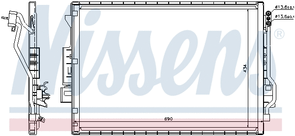 940137 NISSENS Радиатор кондиционера