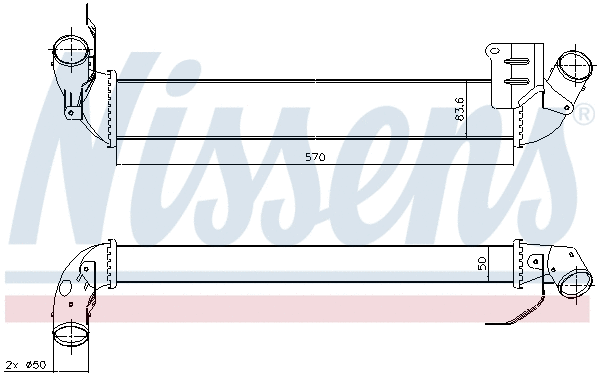 96712 NISSENS Интеркулер