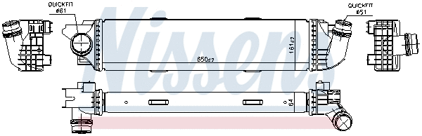 96149 NISSENS Интеркулер