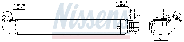 96569 NISSENS Интеркулер