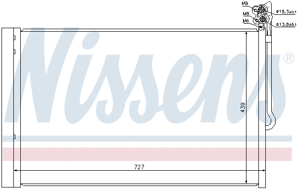 940157 NISSENS Радиатор кондиционера