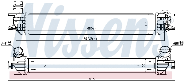 96502 NISSENS Интеркулер