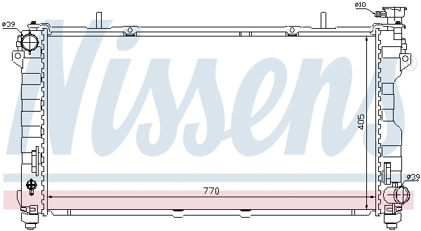 61004 NISSENS Радиатор двигателя