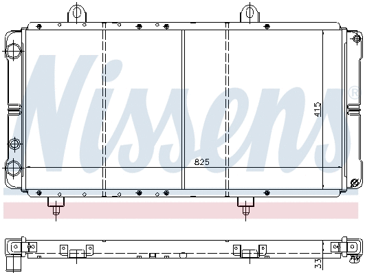 635721 NISSENS Радиатор двигателя