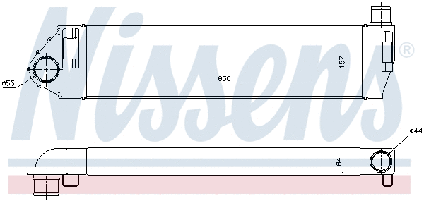 96522 NISSENS Интеркулер