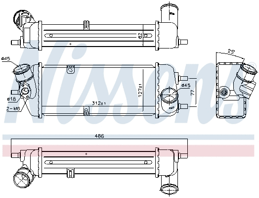 96270 NISSENS Интеркулер