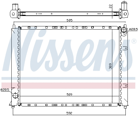 64307A NISSENS Радиатор двигателя