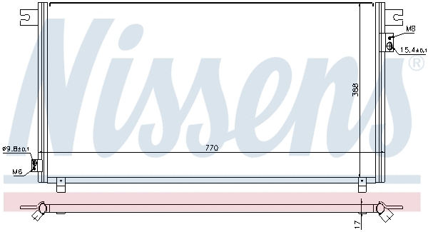 94878 NISSENS Радиатор кондиционера