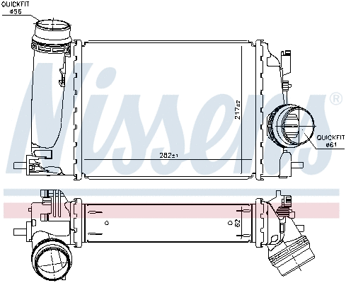 961120 NISSENS Интеркулер