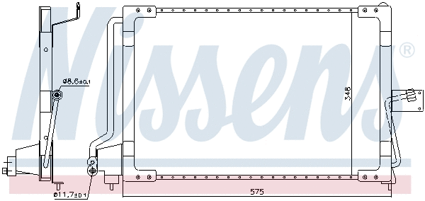 94117 NISSENS Радиатор кондиционера