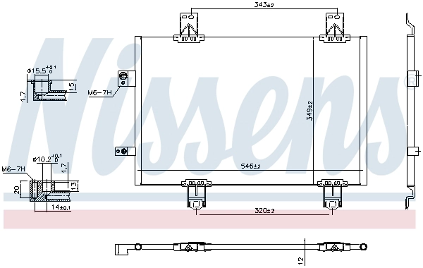 941174 NISSENS Радиатор кондиционера