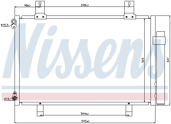 940057 NISSENS Радиатор кондиционера