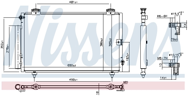 940013 NISSENS Радиатор кондиционера