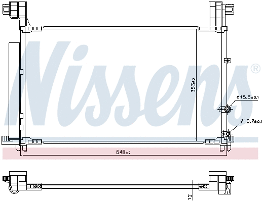 941149 NISSENS Радиатор кондиционера