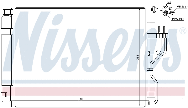 940207 NISSENS Радиатор кондиционера