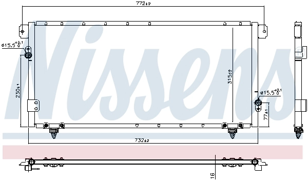 940838 NISSENS Радиатор кондиционера