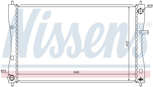 68184 NISSENS Радиатор двигателя
