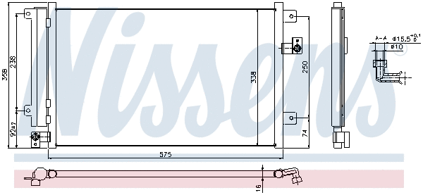 940292 NISSENS Радиатор кондиционера