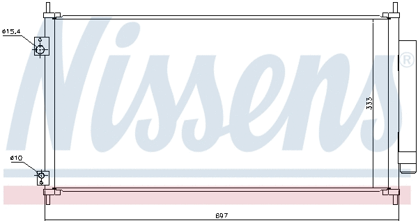940448 NISSENS Радиатор кондиционера
