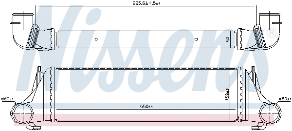 96388 NISSENS Интеркулер